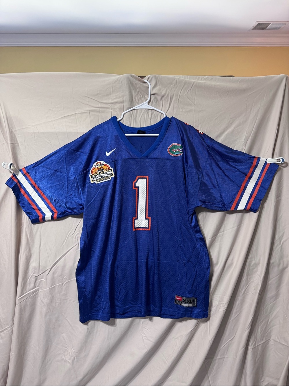 Nike Florida Gators Royal Blue #1 Football Jersey